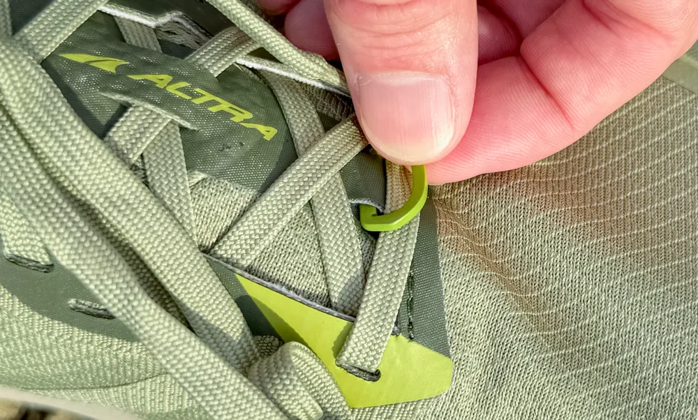 front gaiter attachment loop