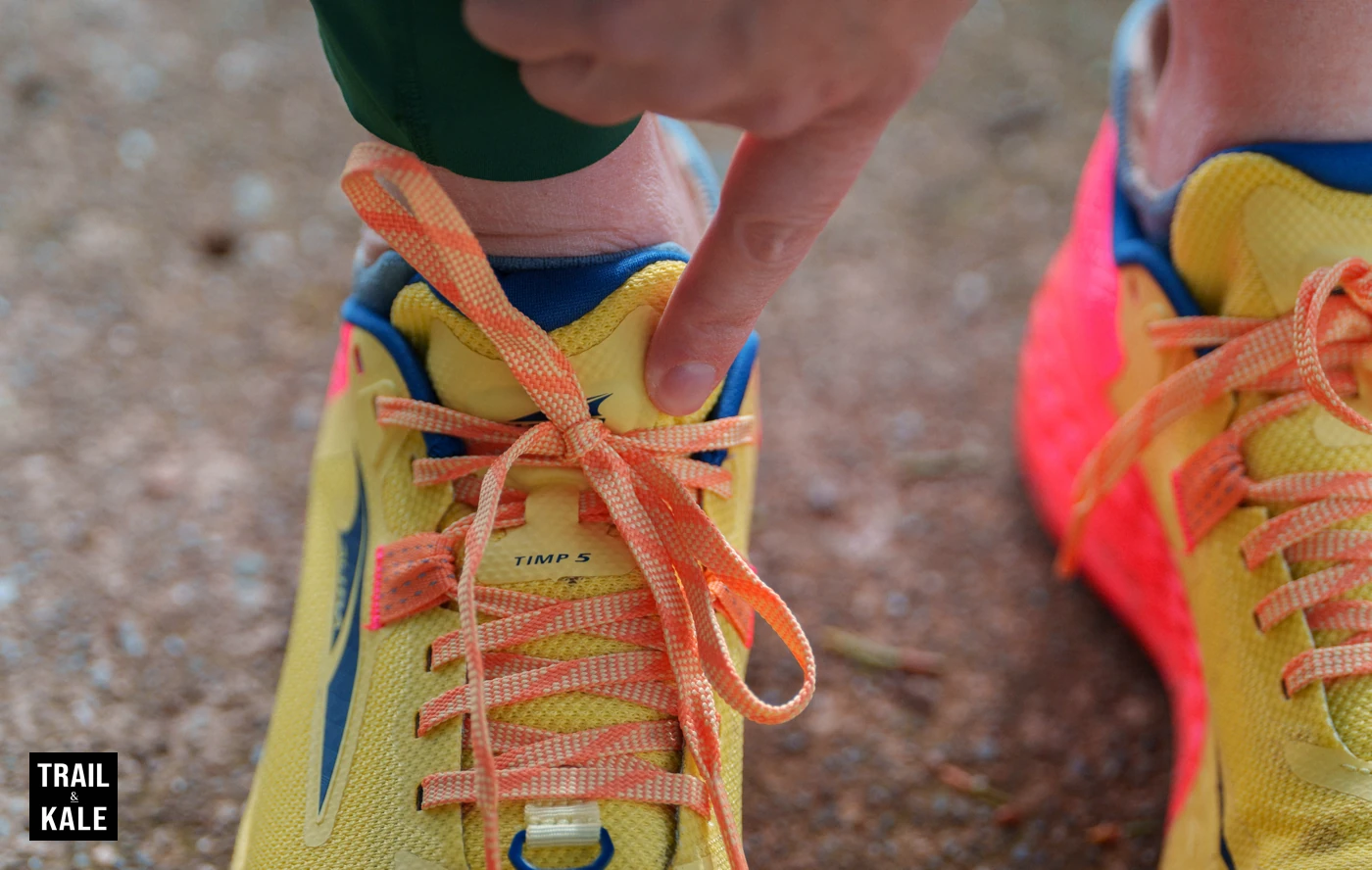 Nice padded, long tongue on the Altra Timp 5.