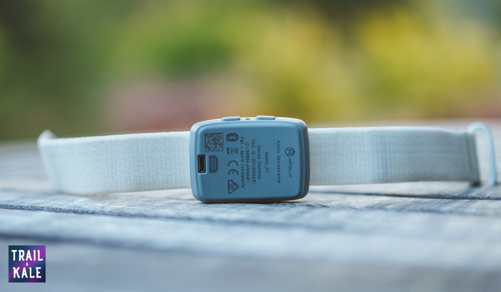 The USB charging port on the back of my Apollo Neuro device