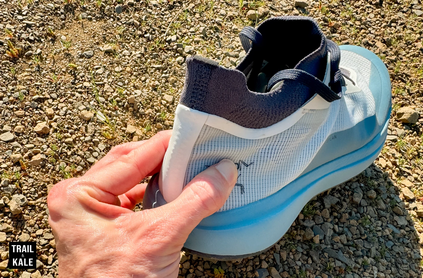 Arc'teryx Sylan heel counter is very flexible