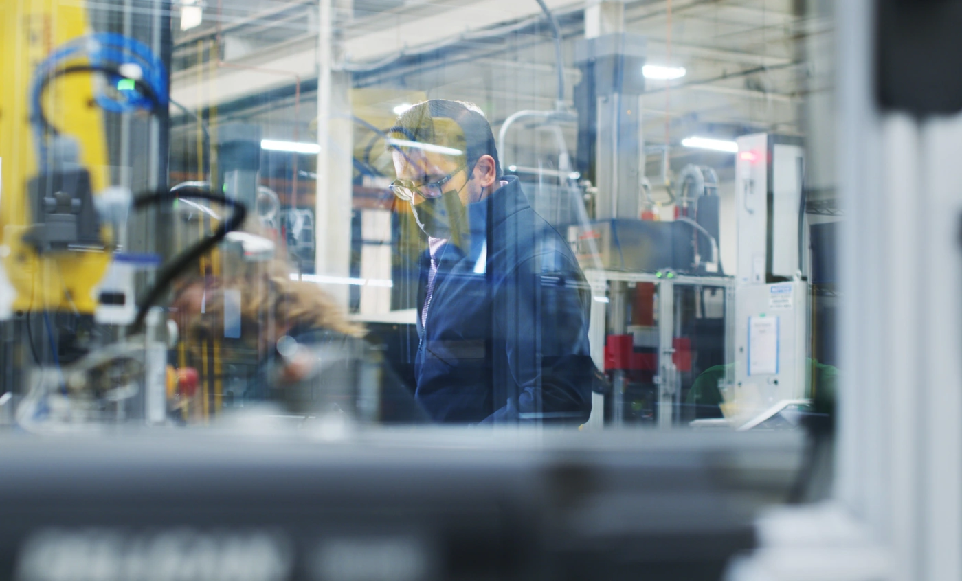 ARRIS Facility Additive Molding  - A look inside ARRIS's manufacturing facility carbon-fiber composite running shoe plates are produced using their proprietary additive molding process