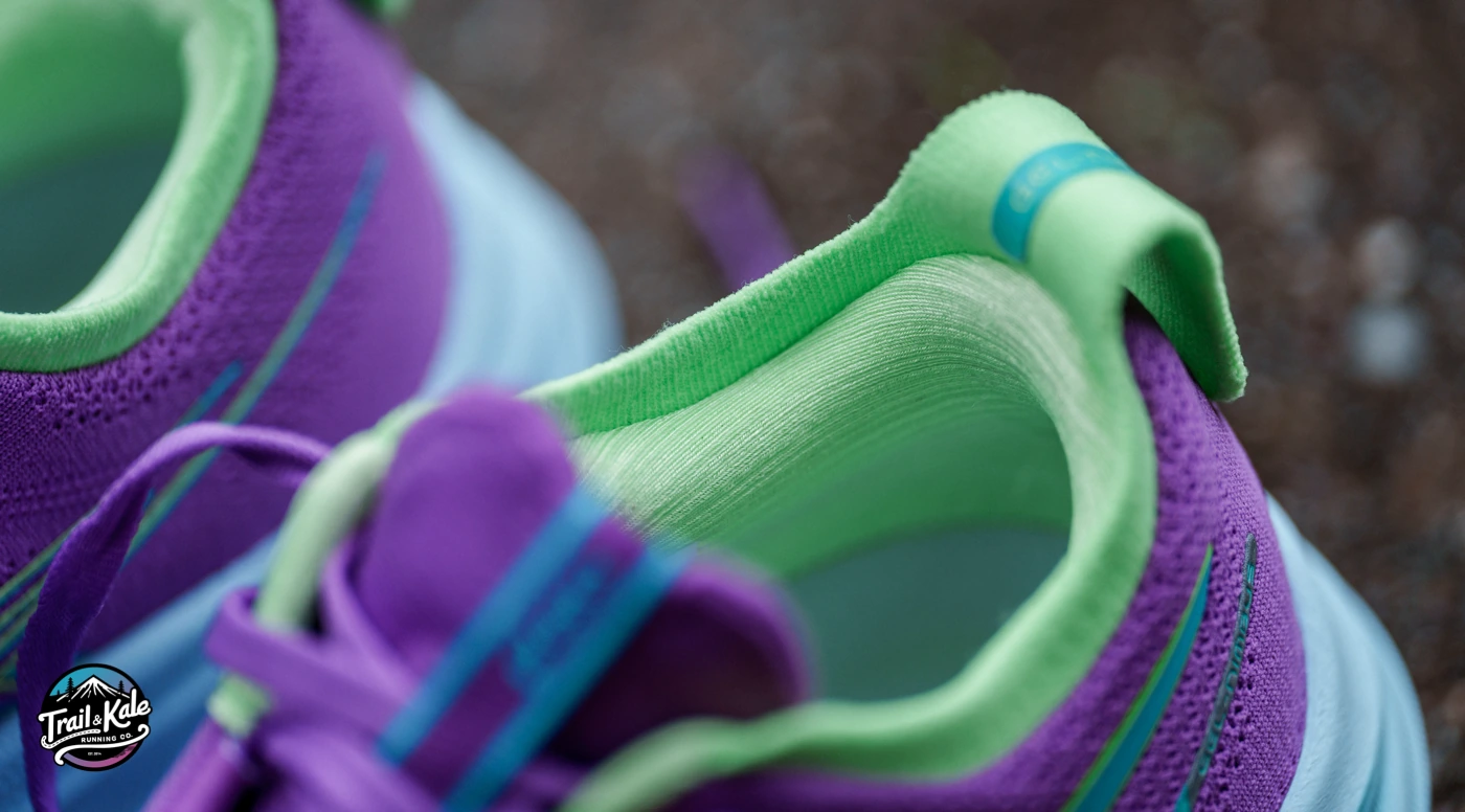 Plush heel area padding on the Nimbus 26