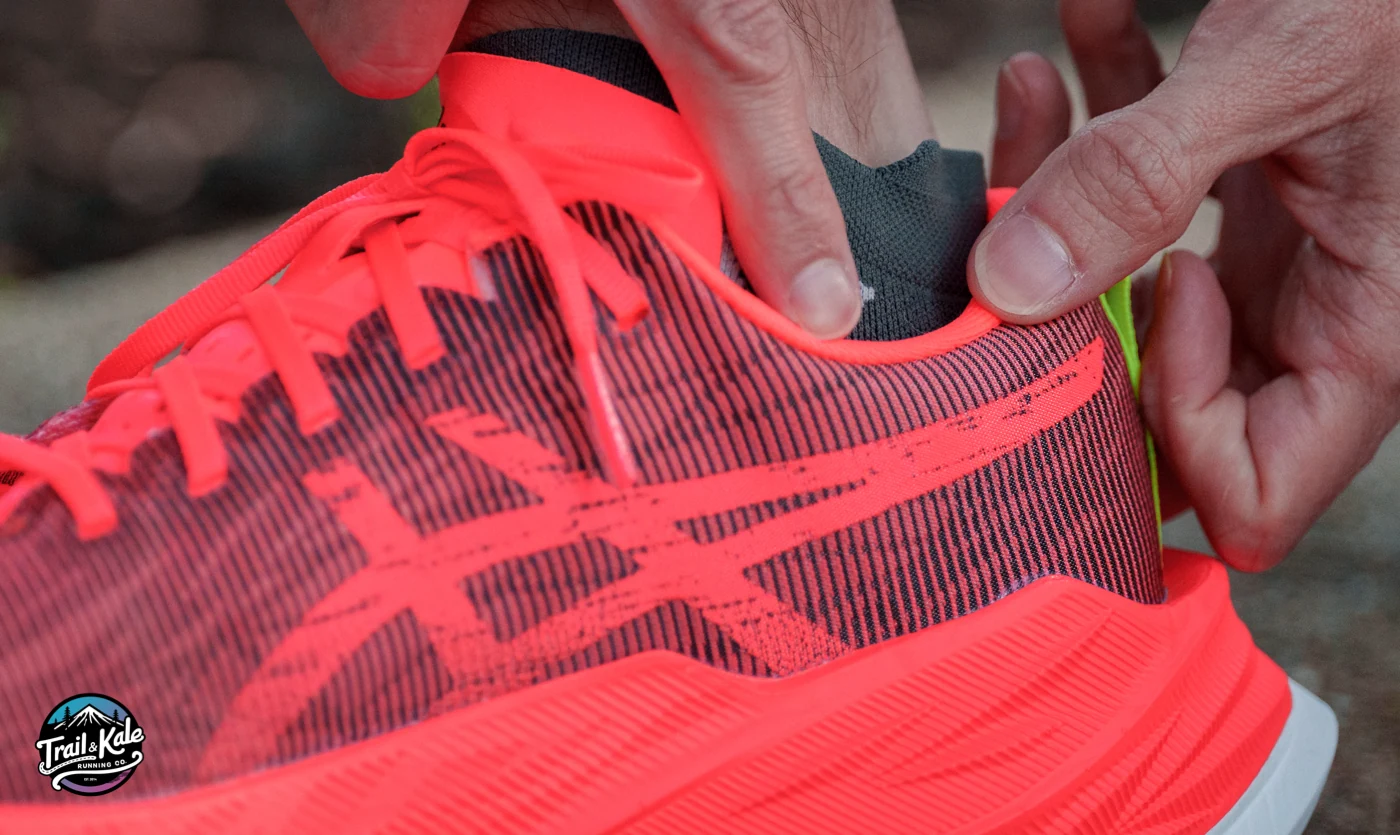 cushioning around the collar and heel counter