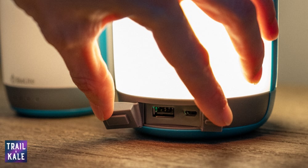 AlpenGlow 500 charging ports - The 250 has the same two ports