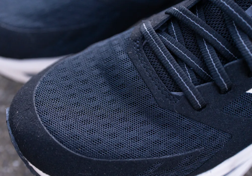 the upper is durable and supportive, it runs slightly warm, so if you’re running in hot conditions,