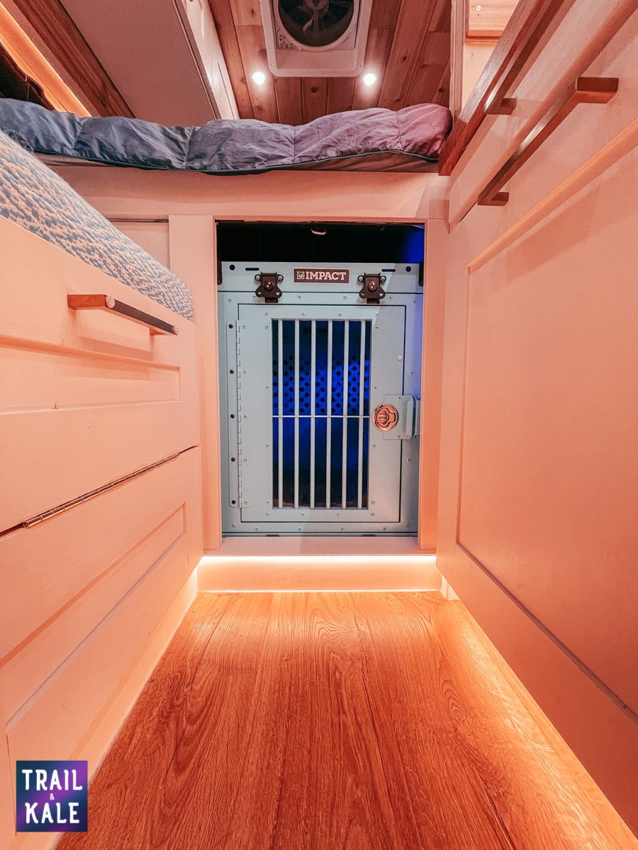 DIY Sprinter van build dog crate in our campervan trail and kale web wm 7