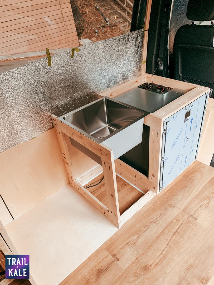 DIY Sprinter van build van conversion cabinets trail and kale web wm 1
