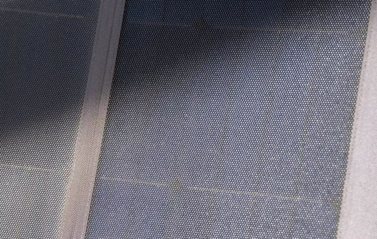 A closeup of the solar panel surface