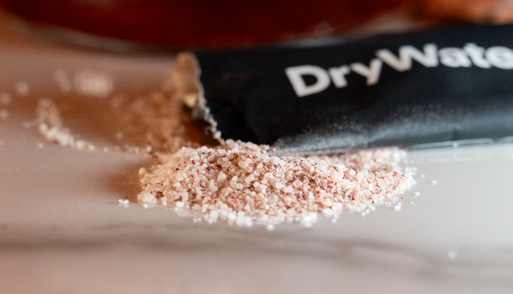 DryWater Complete Hydration Powder uses what the brand calls IsoCell™ Technology, which is marketing speak for their proprietary mix designed to enhance cellular hydration.