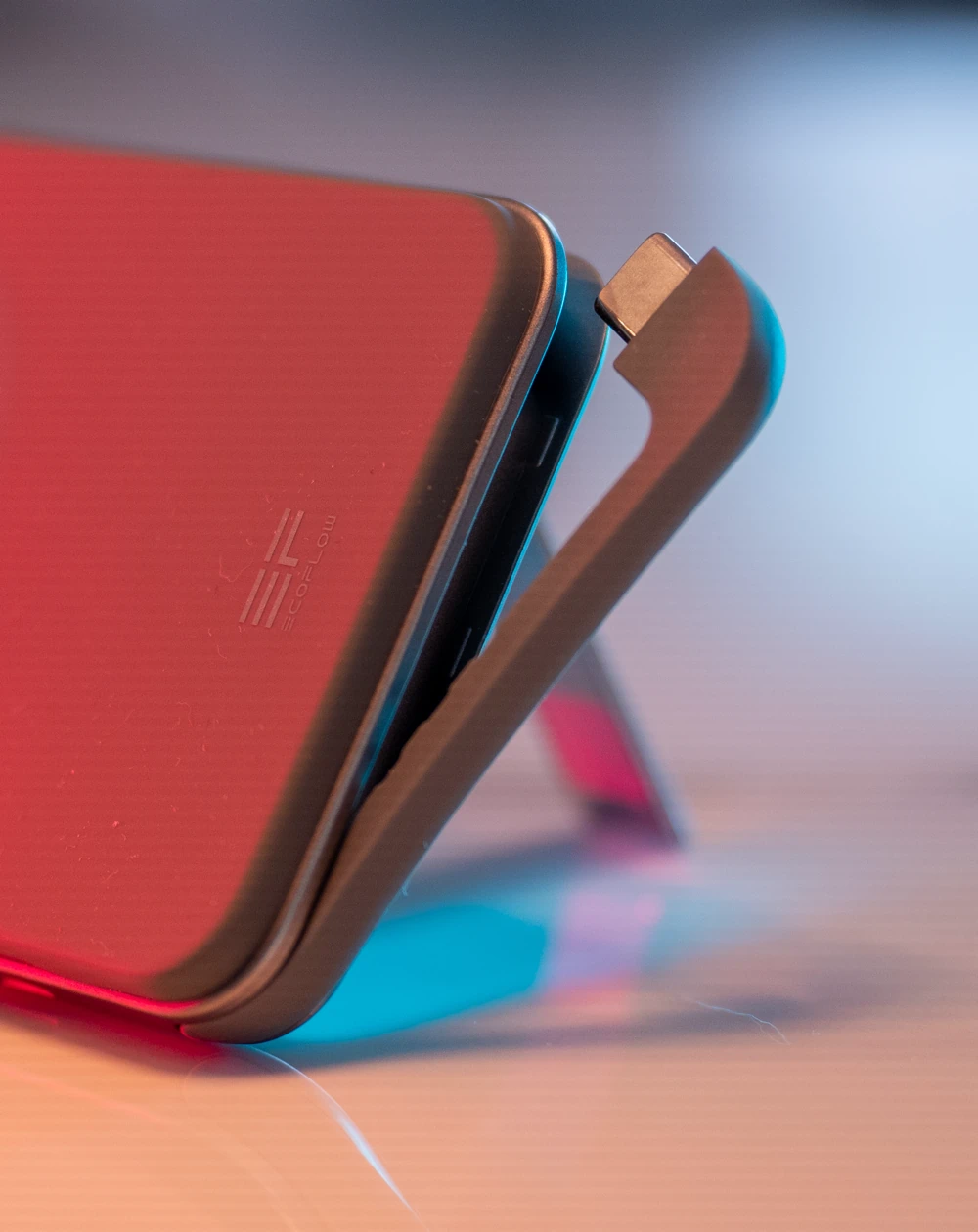 The built-in USB-C charging cable is such an awesome feature