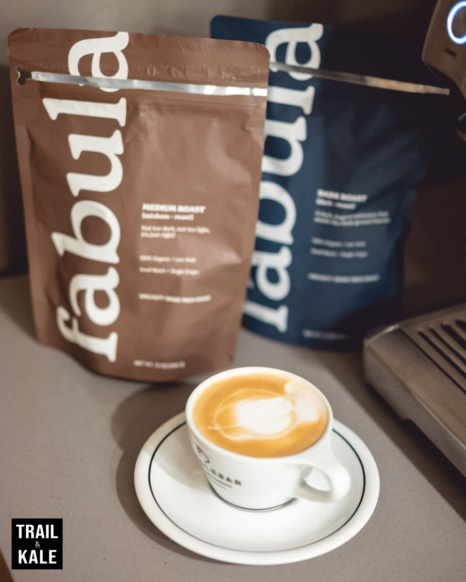 My morning Cortado made with Fabula Coffee beans