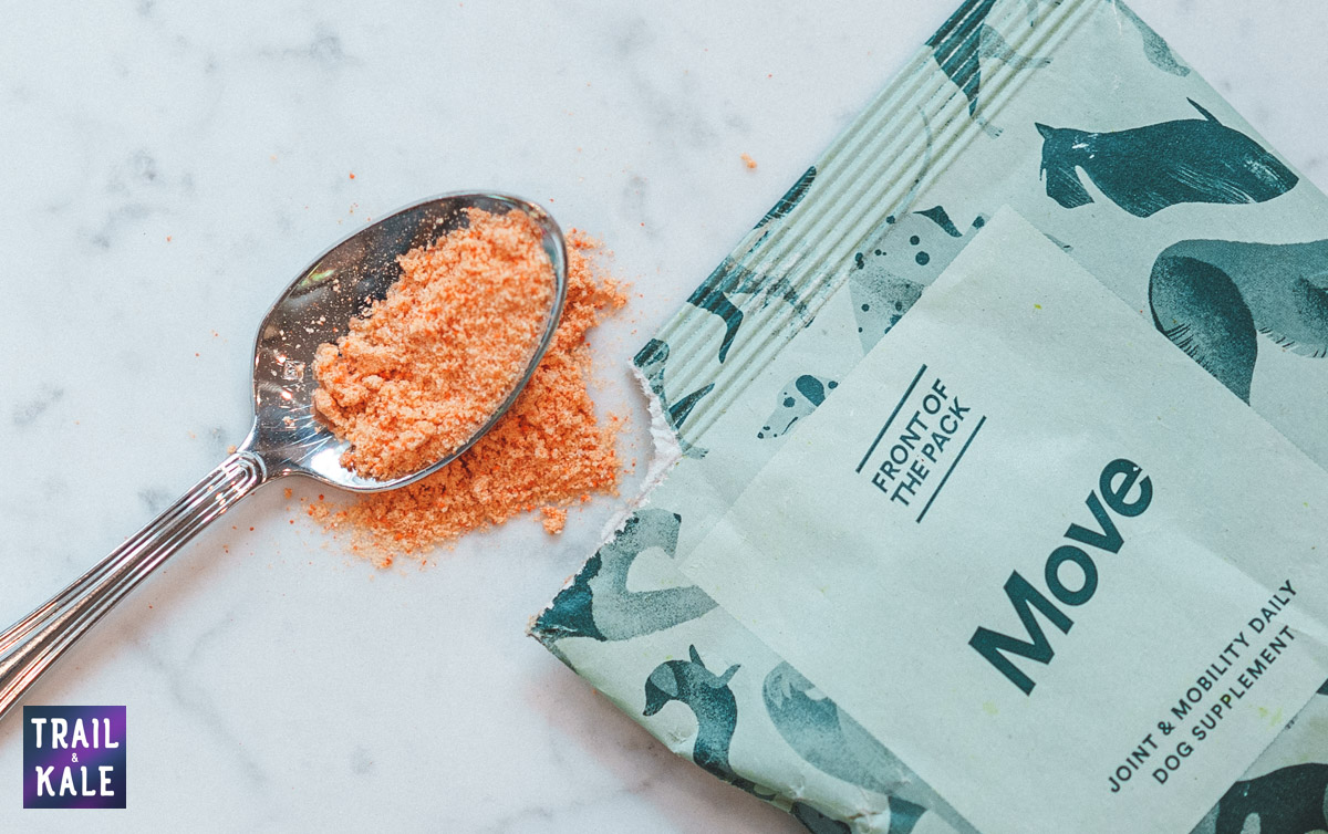 Front of The Pack Review The One Supplement for dogs product photo Trail and Kale web wm 6