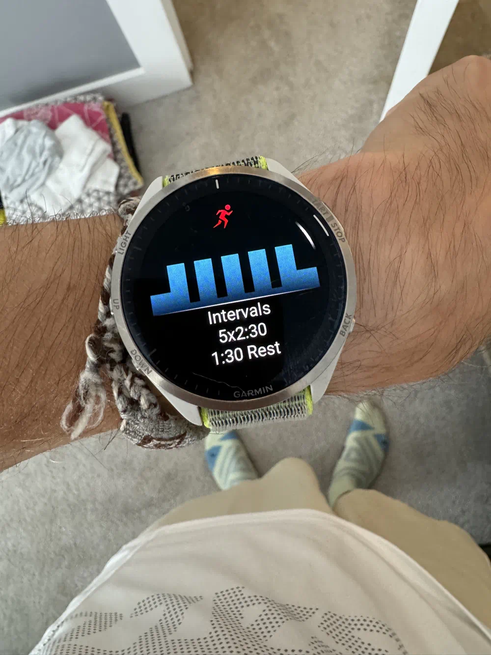 Interval timer on the Forerunner 965