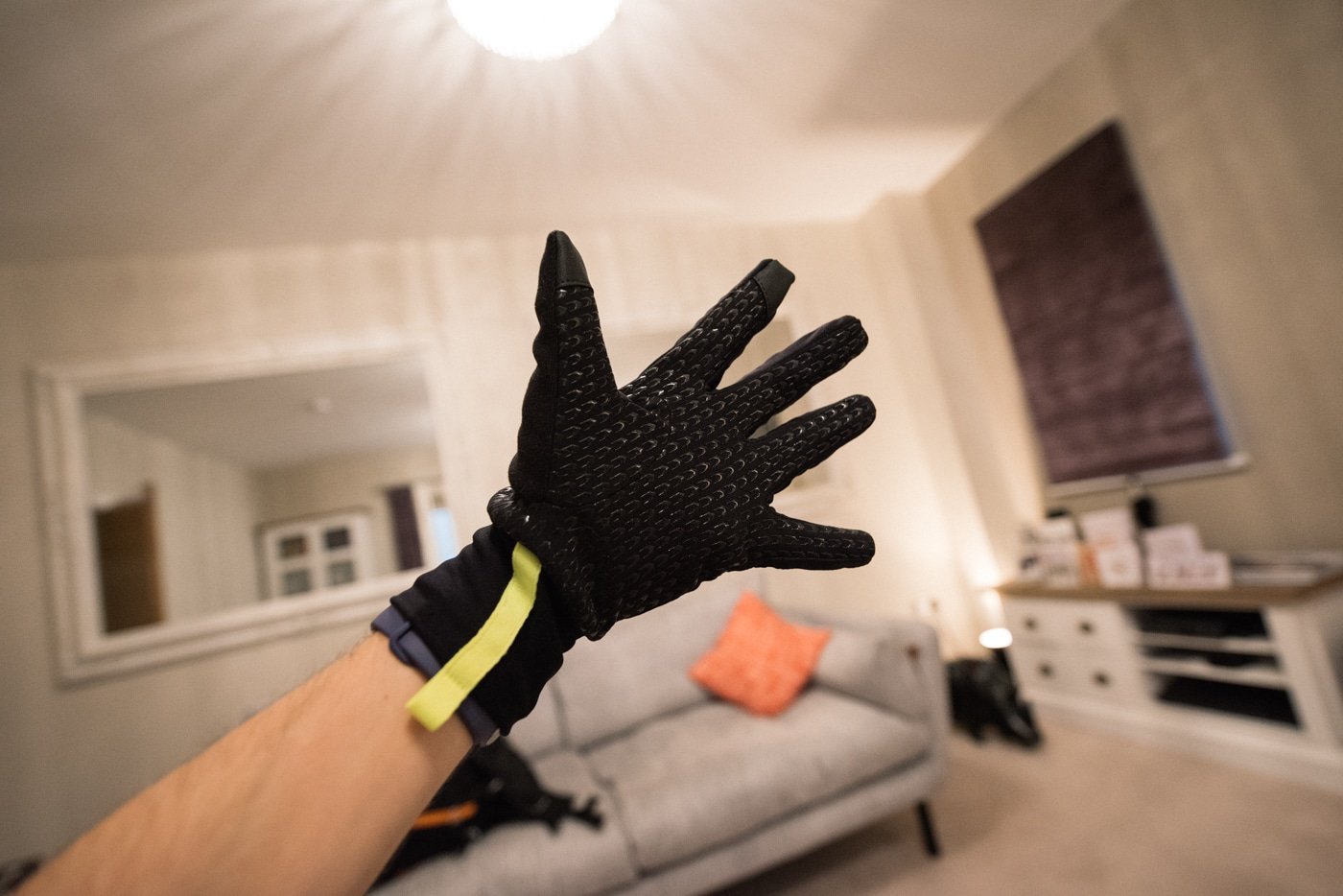 gore runwear fusion - windstopper gloves palm grip-7