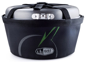 GSI Outdoors Pinnacle Camper Cookset 2 Outdoor camping kitchen buyers guide Trail and Kale