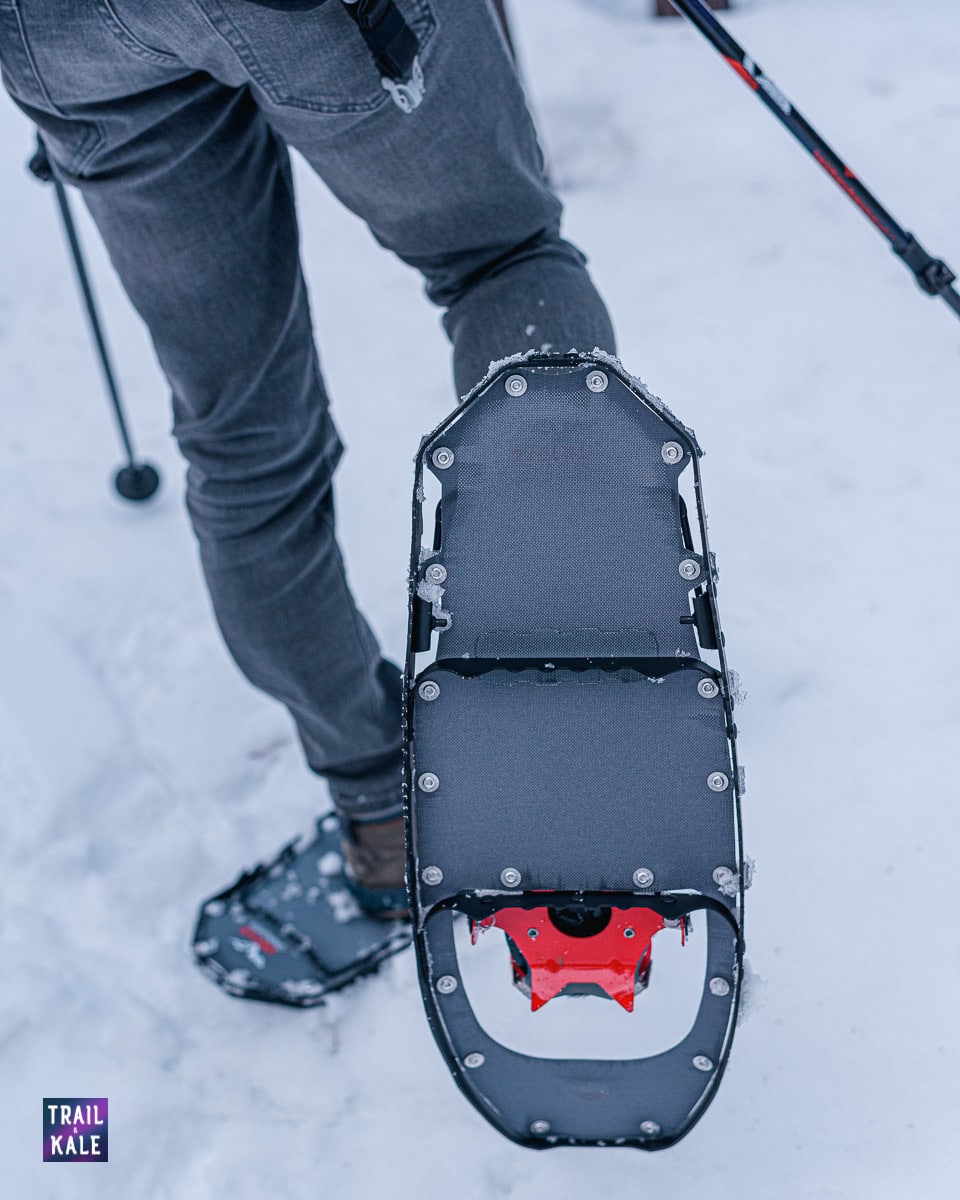 Guide to Snowshoeing For Beginners trail and kale wm 14