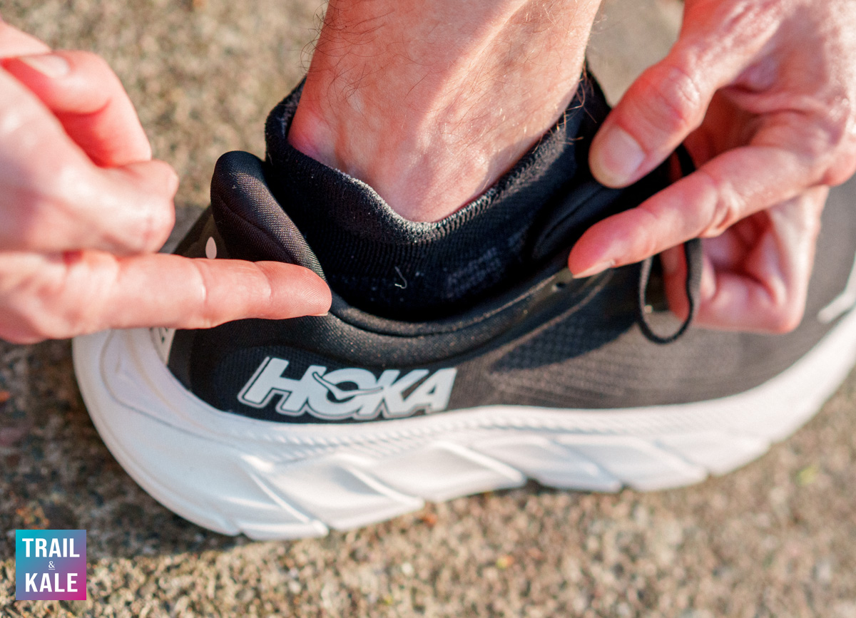 Look how low the collar around the ankle are is on the Arahi 7