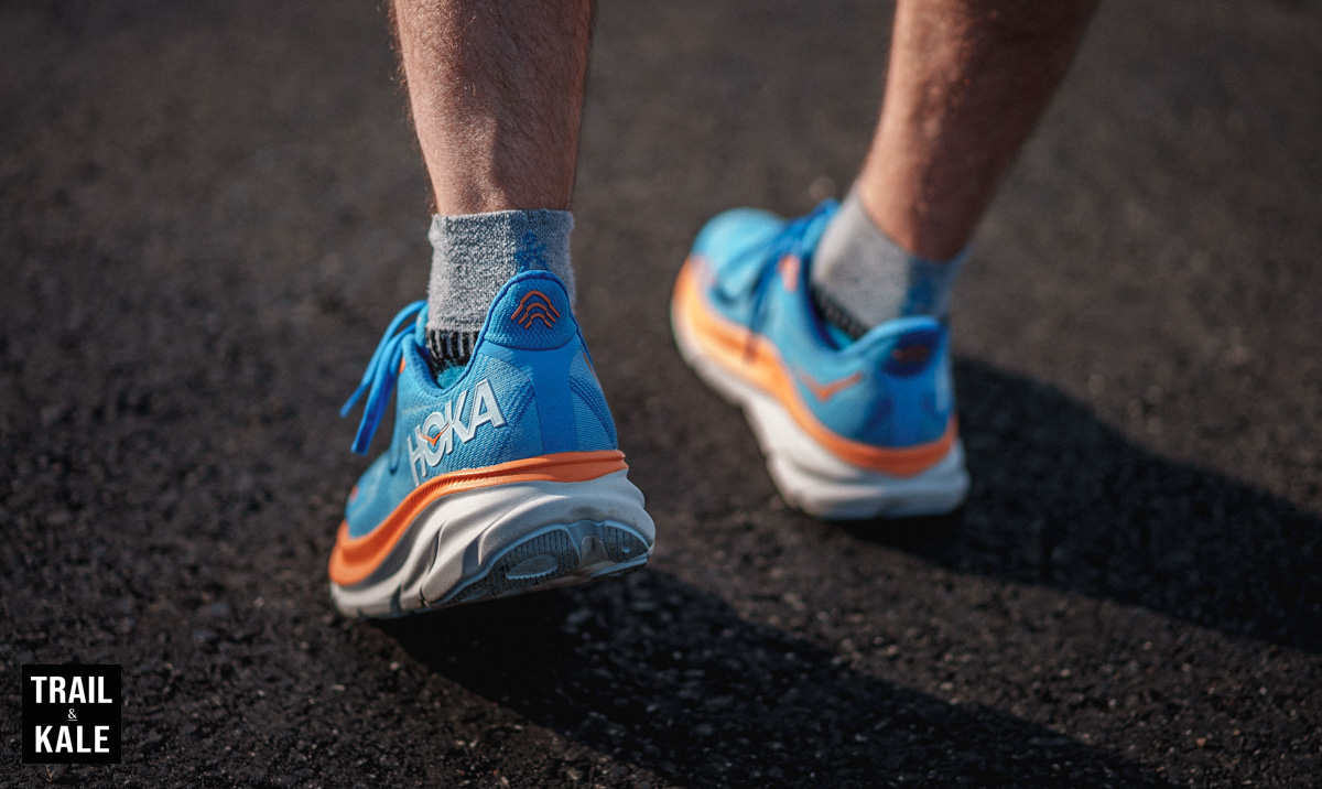 How the HOKA Clifton 9 looks on my feet