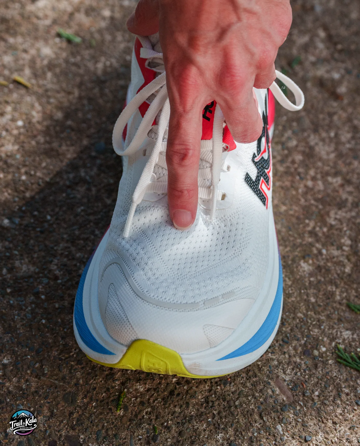 There's that mesh upper with perforations to enhance breathability | HOKA Skyward X Review 