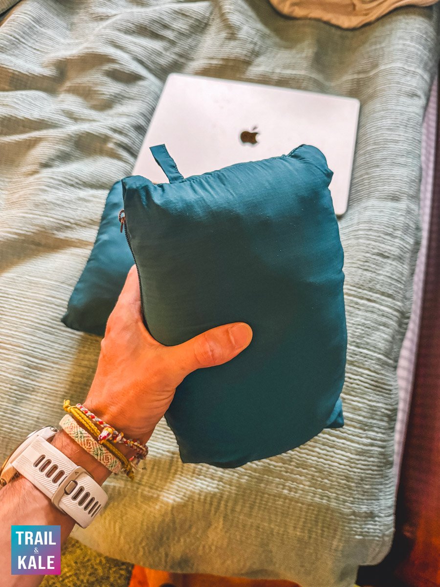 Ibex Wool Aire Hoodie review packed size 2