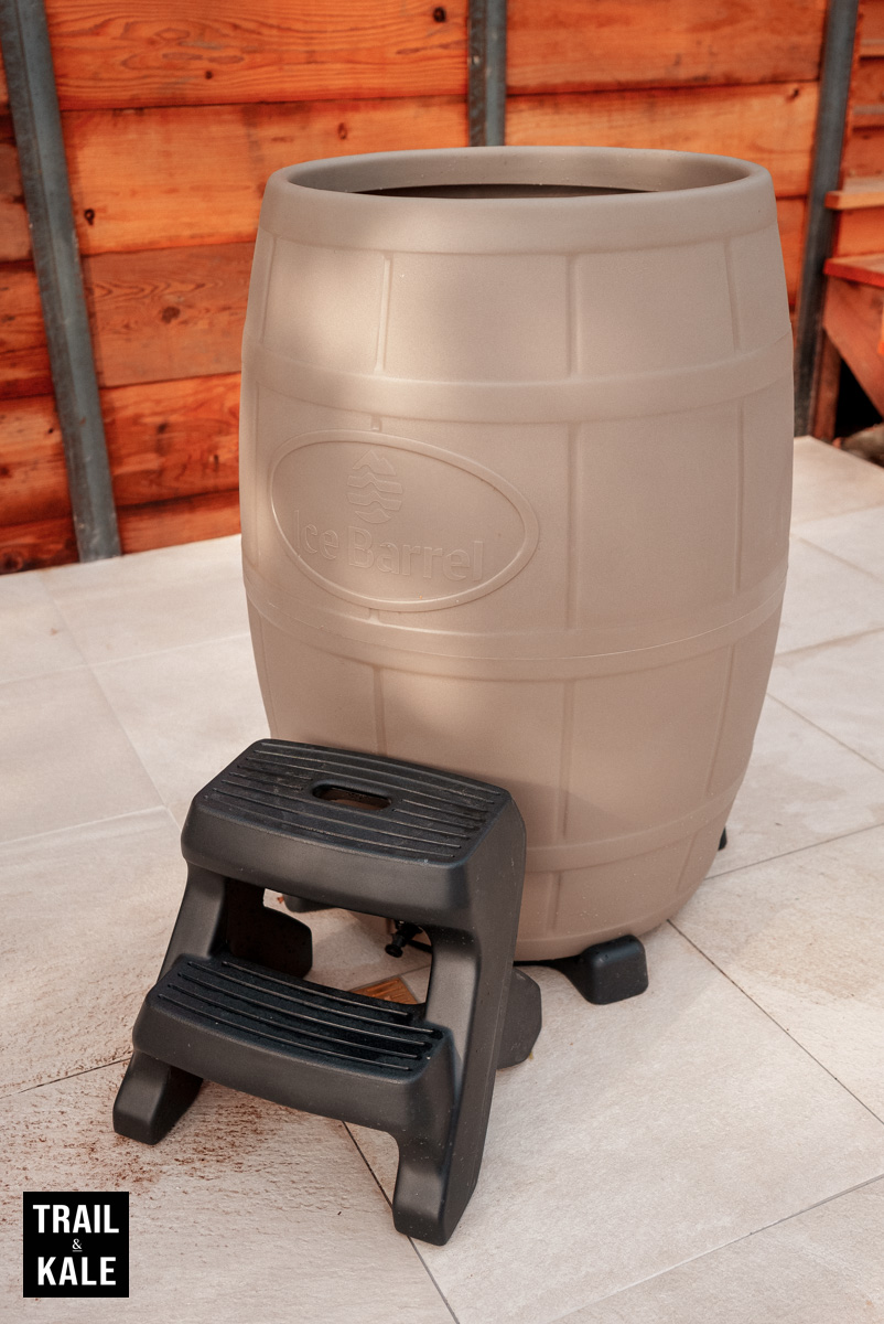 It's easier to get in and out of the Ice Barrel with these steps