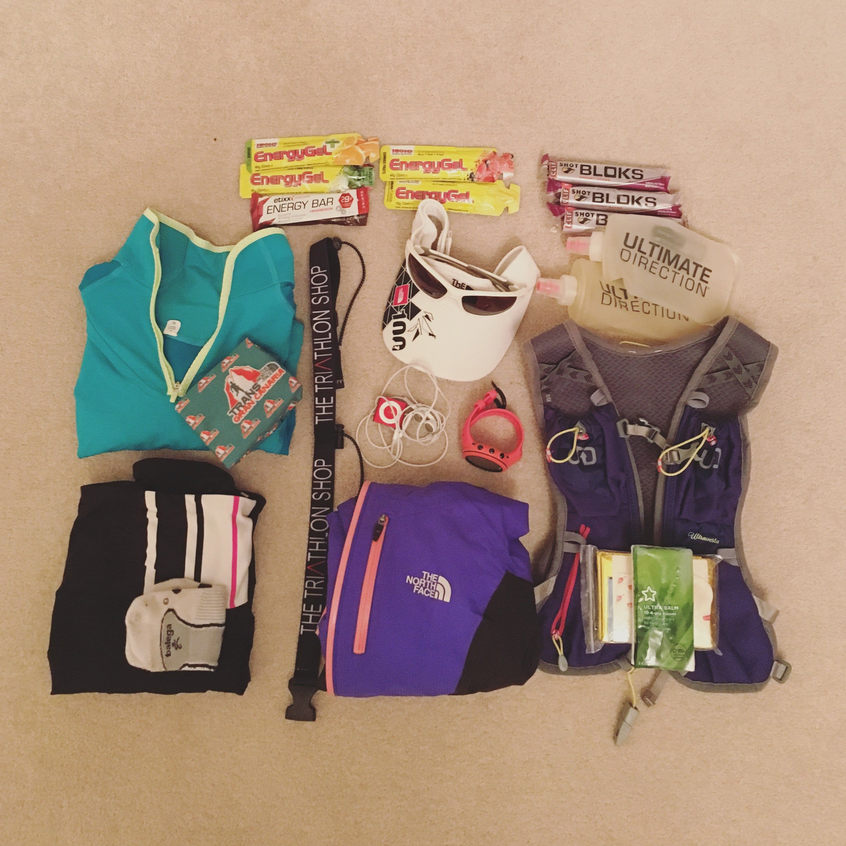 Race kit for CTS Exmoor Marathon