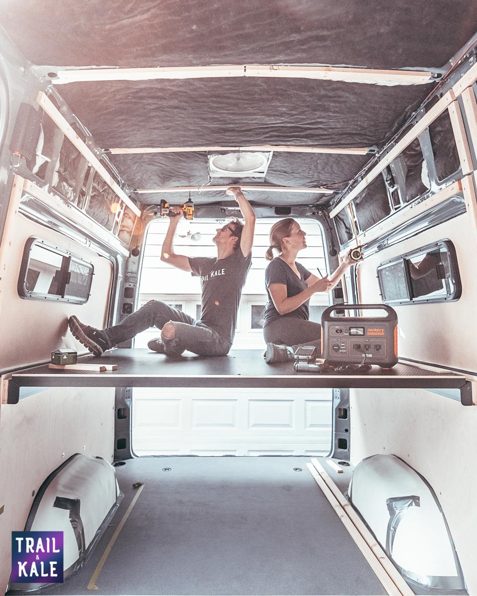 Installing wood panelling in our DIY Sprinter van conversion trail and kale web wm 2