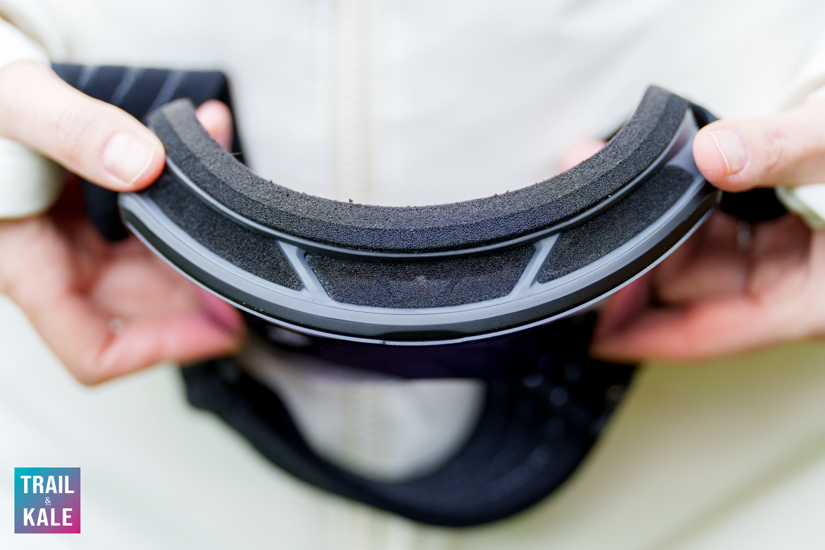 Julbo Razor Edge top ventilation is built into the frame to promote air circulation and prevent fogging