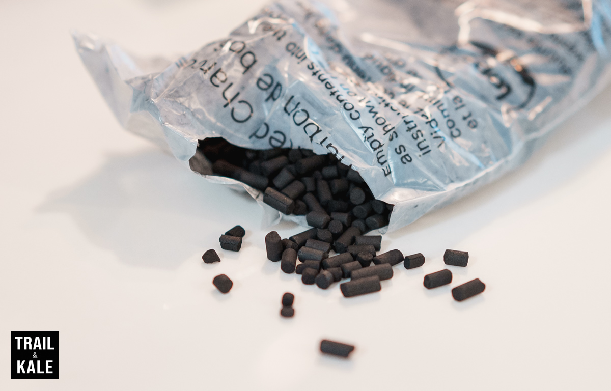 Charcoal bits for the machine filters