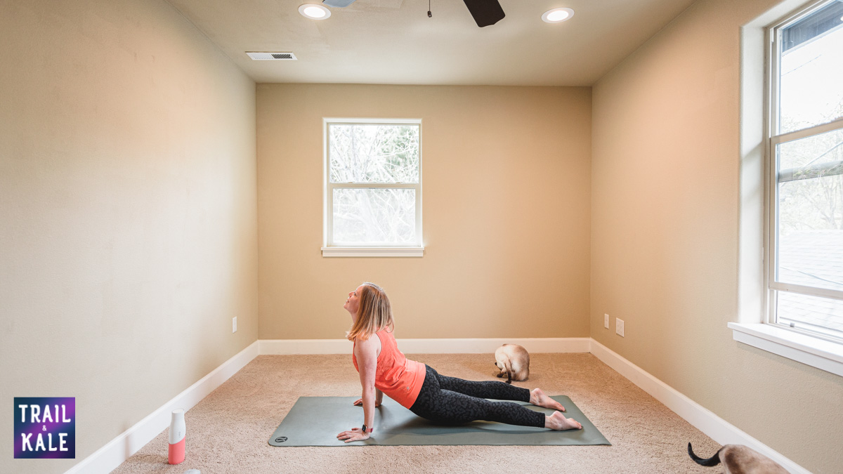 Lululemon Easy Yoga Stretches For Runners trail and kale Upward Dog