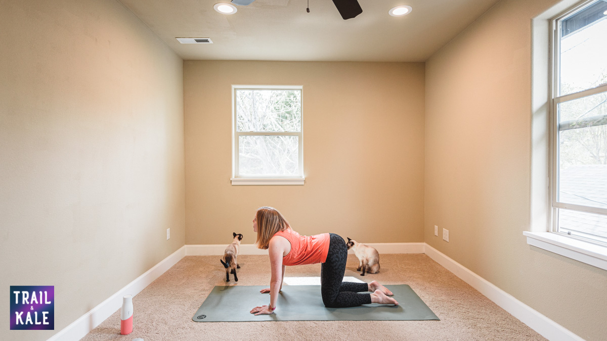 Lululemon Easy Yoga Stretches For Runners trail and kale Cow Pose