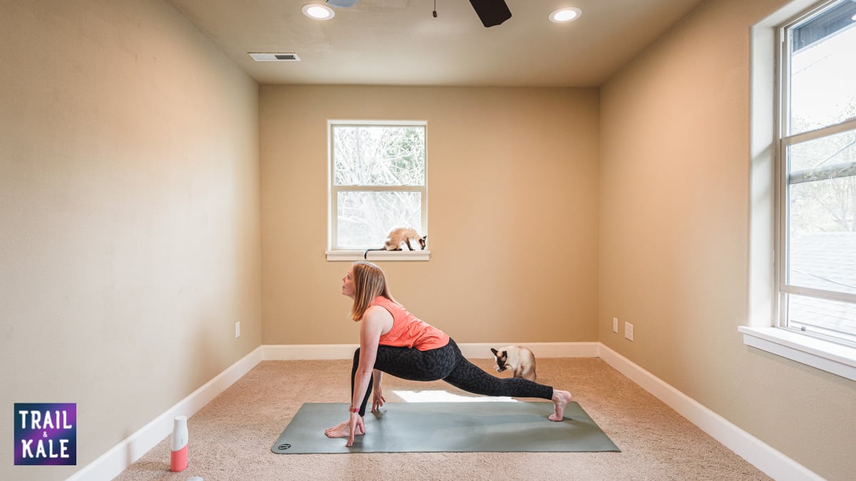 Lululemon Easy Yoga Stretches For Runners trail and kale Lizard Pose Long Lunge