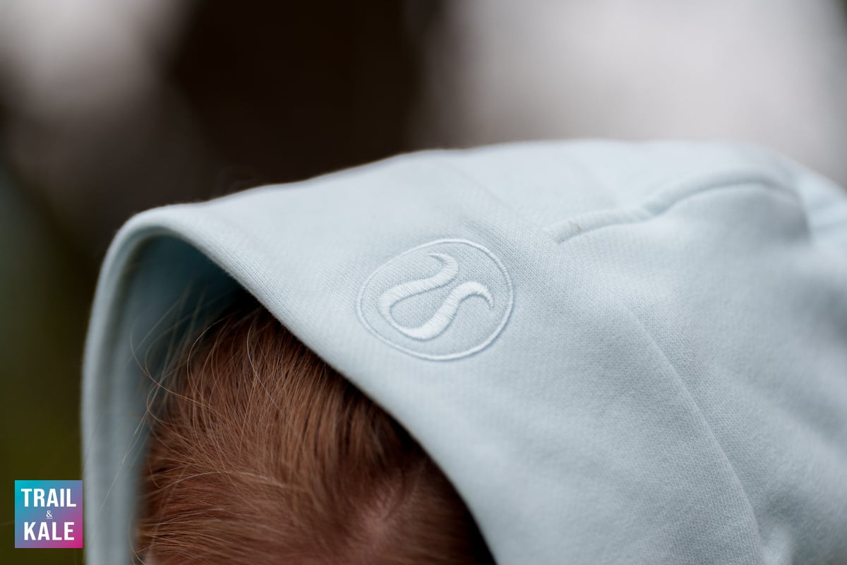 lululemon Scuba Oversized Full Zip hood has a nice big lulu logo on it