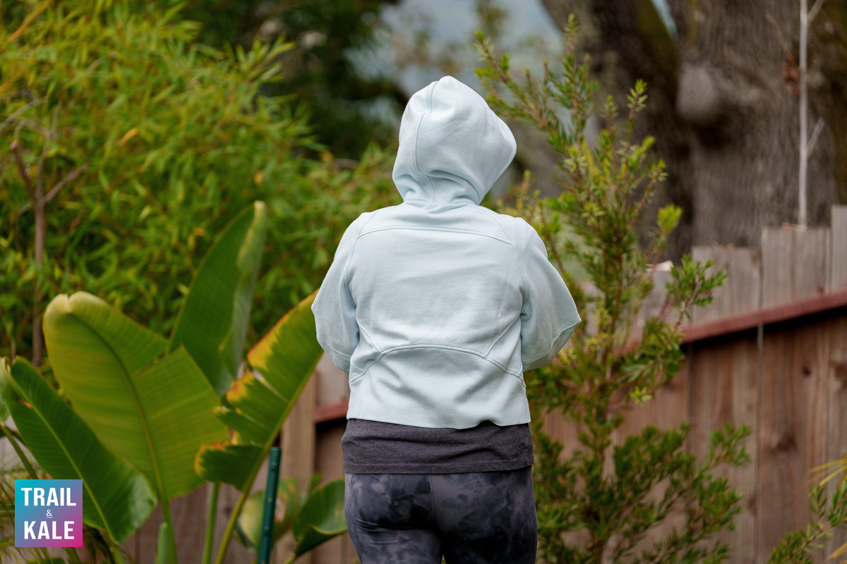 lululemon Scuba Oversized Full Zip Hoody from behind