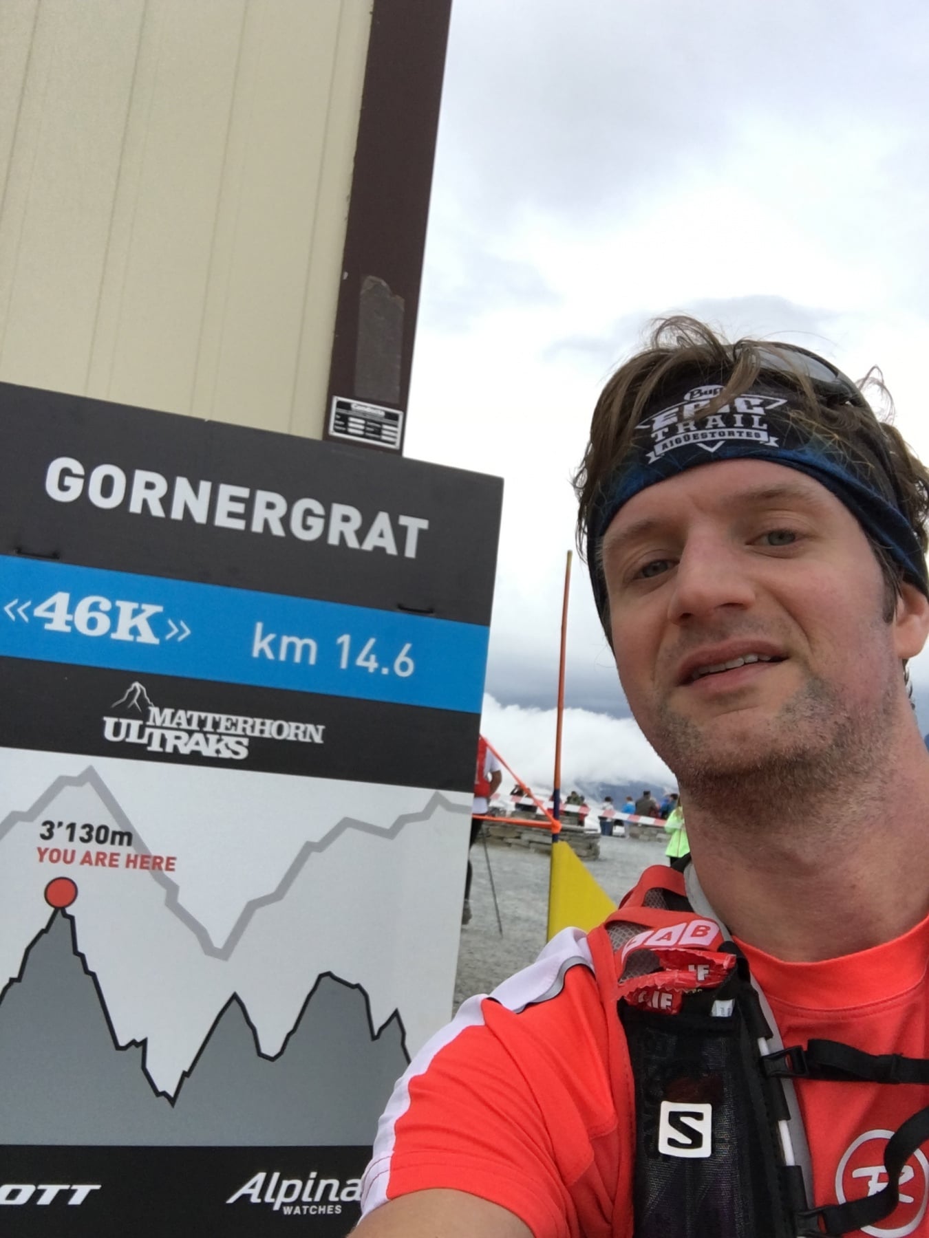 A cheeky selfie at the highest point of the race :)