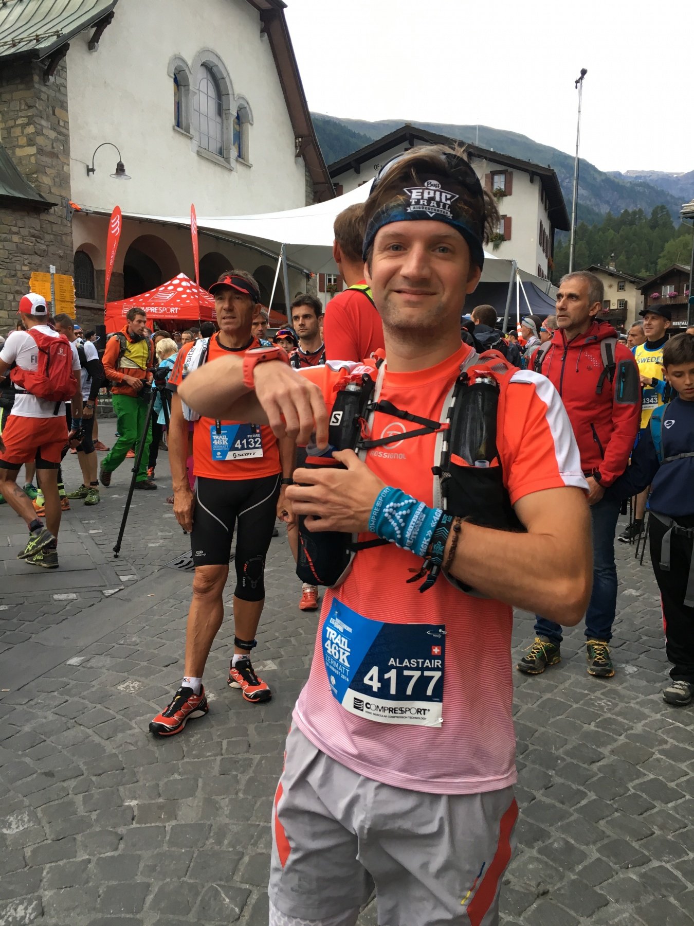 The pre race nervous grin :)