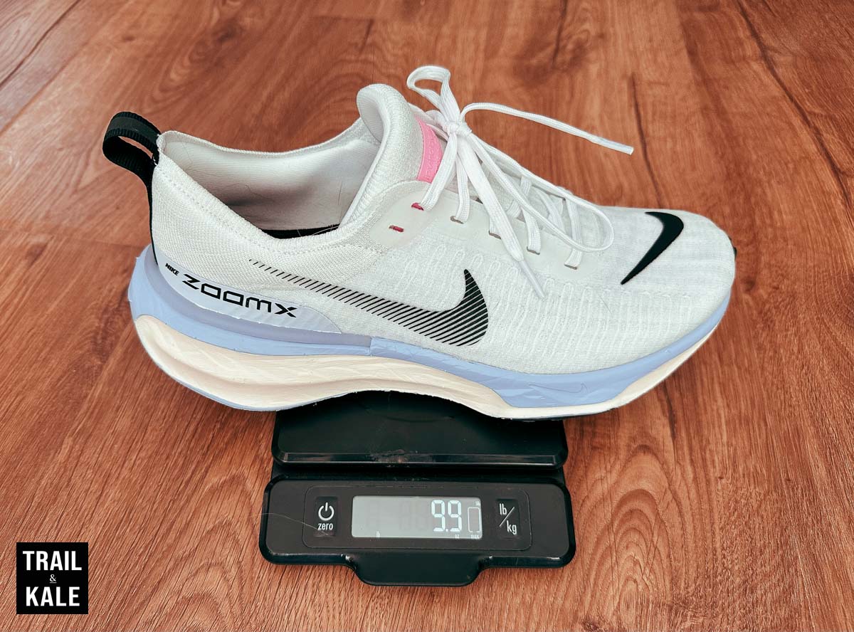 Nike Invincible 3 weighs 9.9oz for size US Mens 9 1