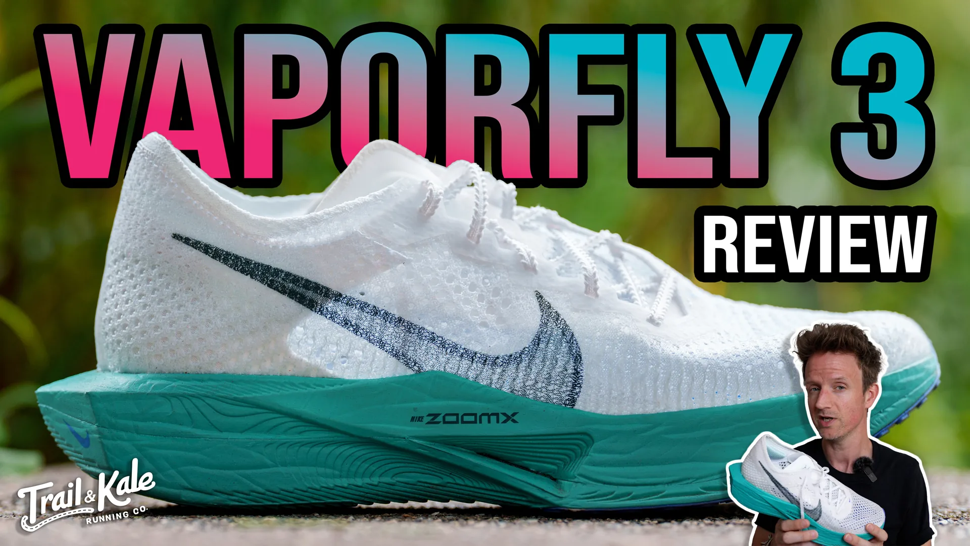 Trail & Kale Running Co. Nike Vaporfly 3 video review on YouTube