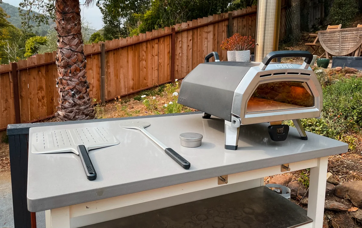 Our Ooni, set up and ready for baking