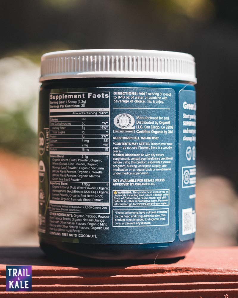 Organifi Green Juice Review Trail and Kale web wm 4