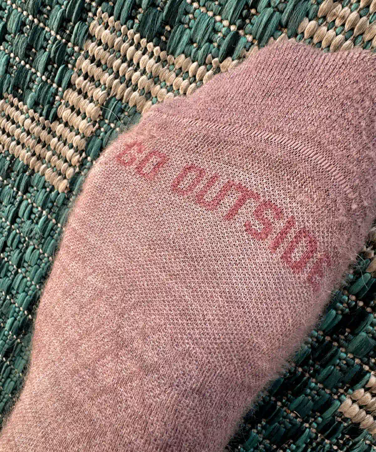 Alpaca wool is lightweight, thermoregulating, moisture-wicking, and even odor-resistant (you can wear these socks for a week straight and they won't smell).