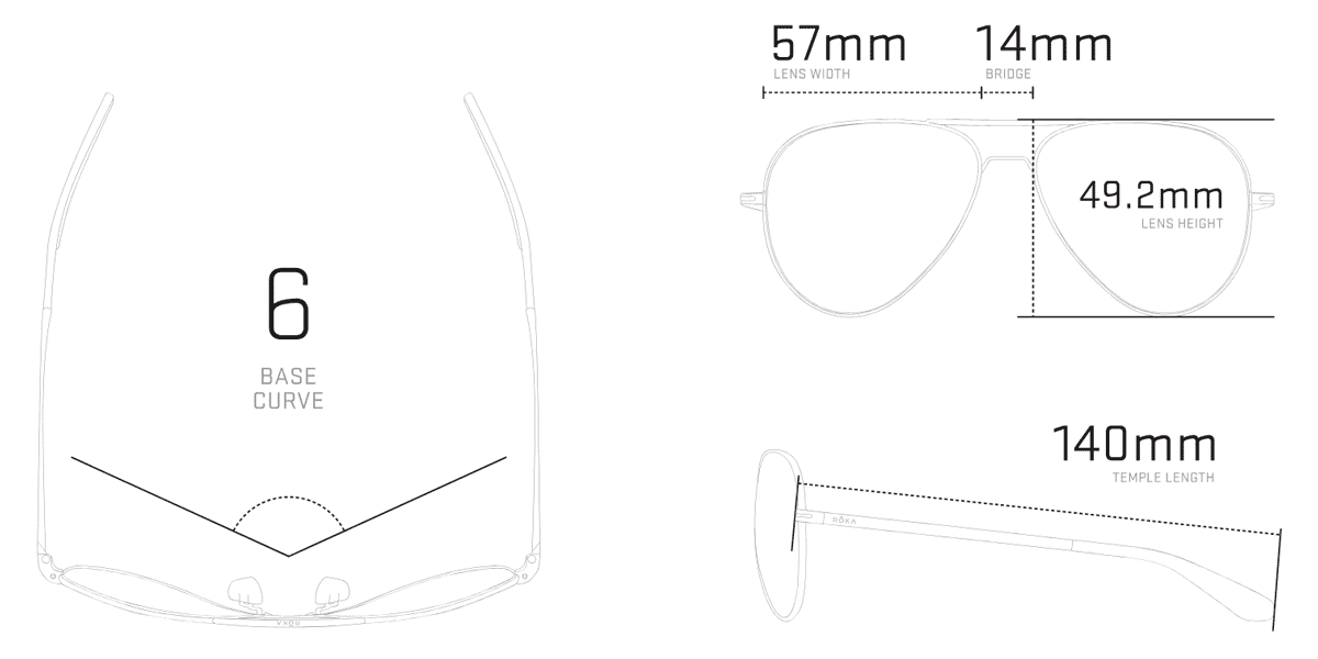 ROKA Phantom Ti 57mm size