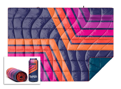 rumpl printed nanoloft 1 person blanket alt with stuff sack
