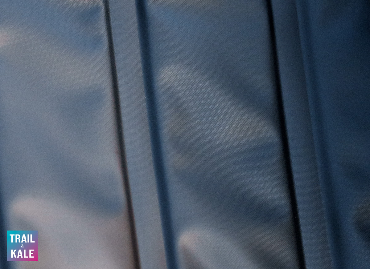 RUX 70L lid waxy waterproof material