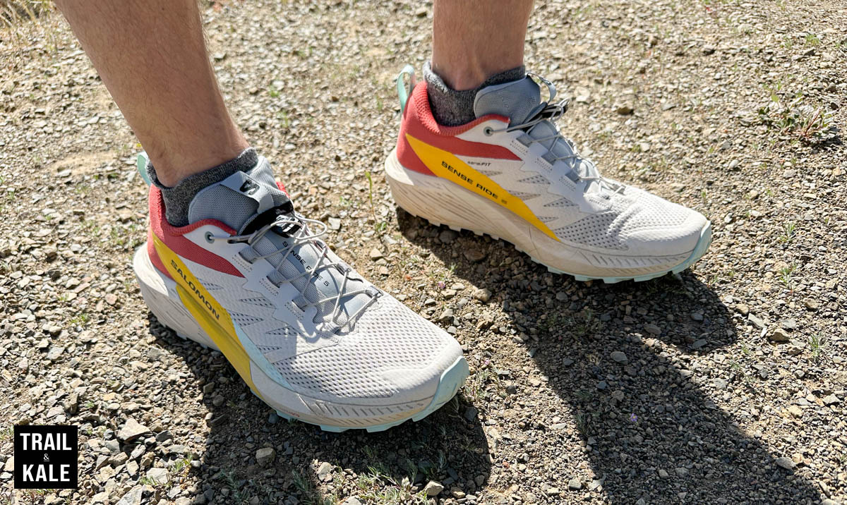 Salomon Sense Ride 5 fits true to size and I really like the design of them