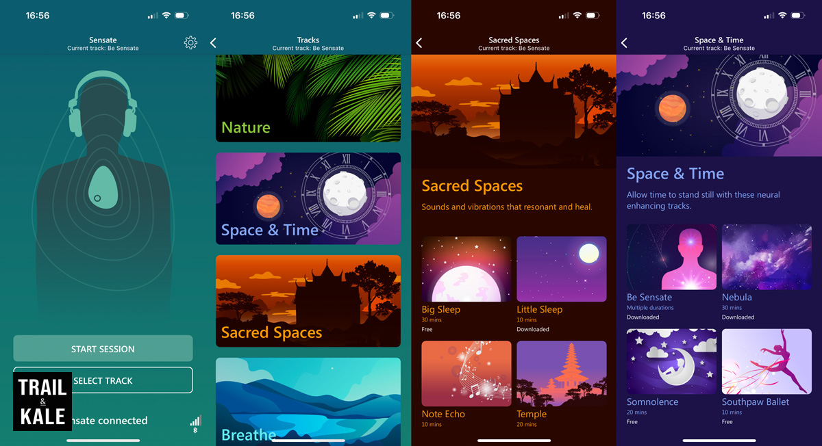 Sensate Review App screenshots by Trail and Kale 1