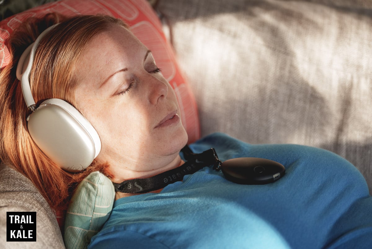 Sensate Review vibration stress relief by Trail and Kale 6