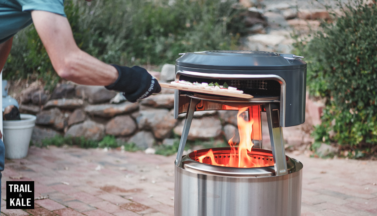 Solo Stove Pi Fire Review The firepit pizza oven by Trail and Kale watermarked 21