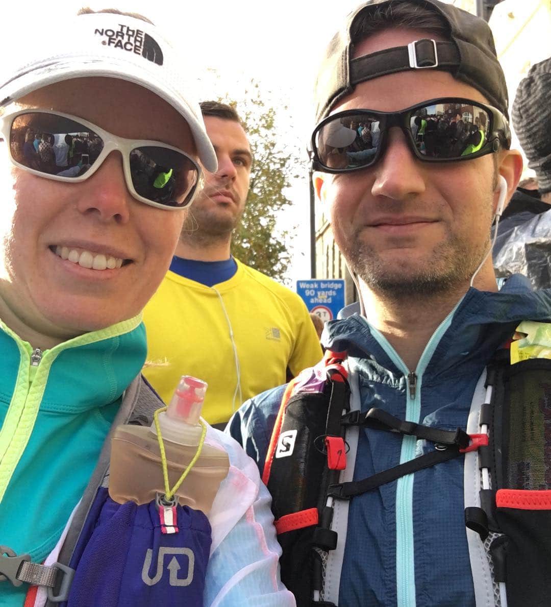 Waiting to start the race