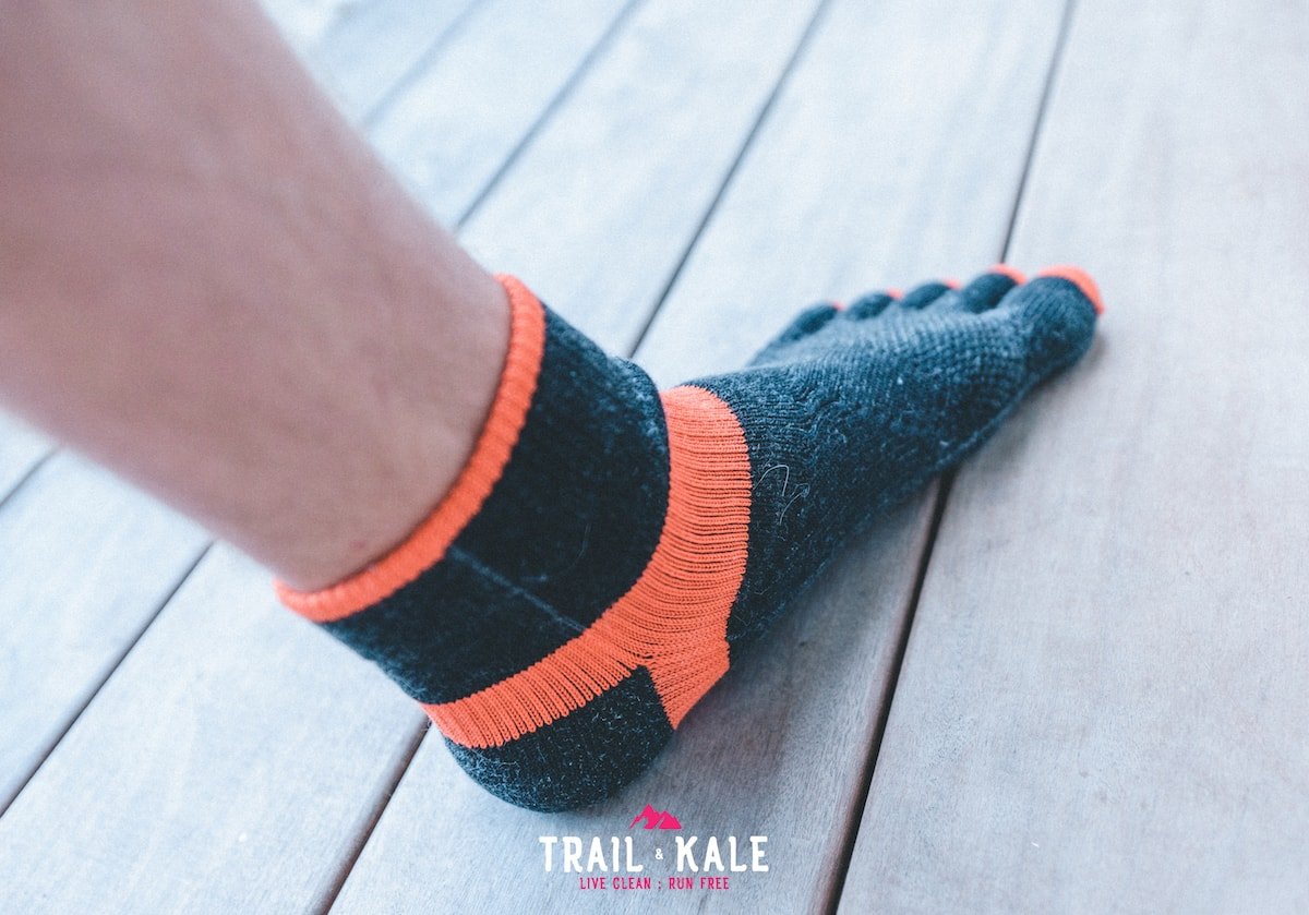 tabio trailblazer trail running socks review - trail & Kale